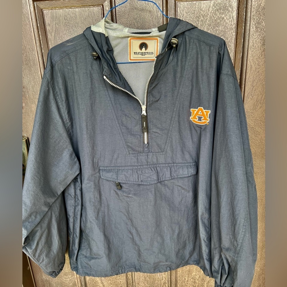 AUBURN University Weatherproof Windbreaker Pullover Size Medium